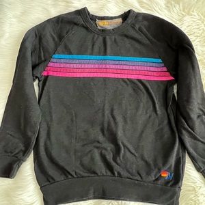 Aviator Nation 5 Stripe Sweatshirt Medium